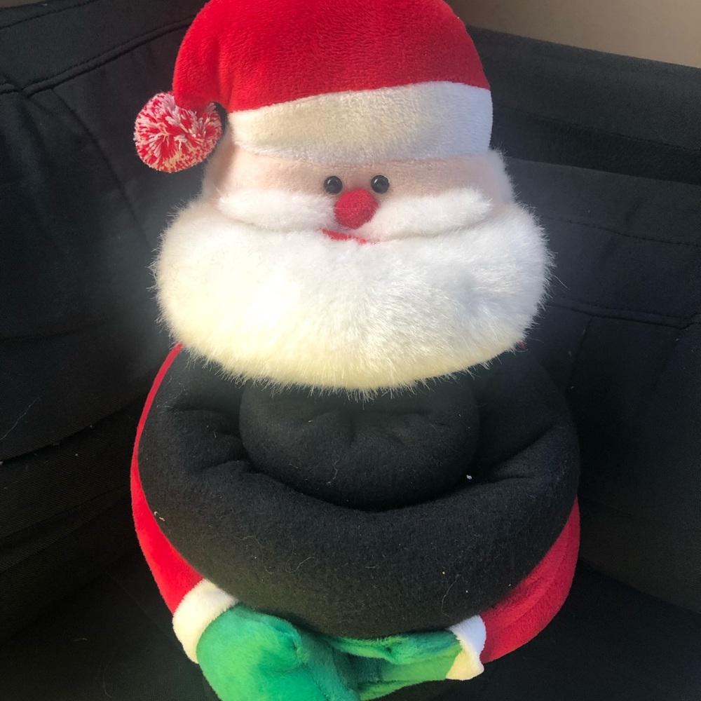 Plush Santa with Throw